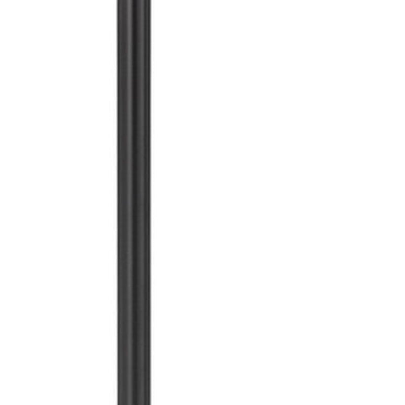 Home Outfitters 62" Bronze Tray Table Floor Lamp With Beige Drum Shade