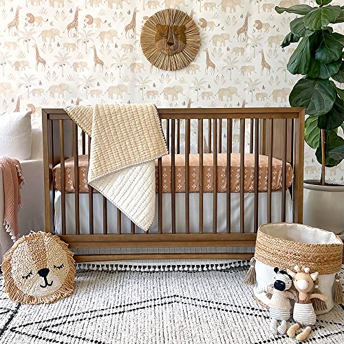 Crane Baby Safari Wallpaper for Nursery, Removable Wallpaper for Boys and Girls, Safari Animal, 20.87”w x 270" h