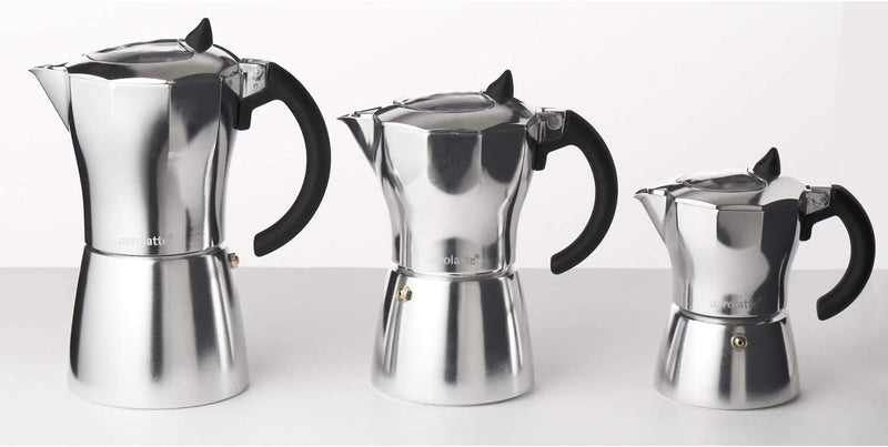 Aerolatte Moka Stovetop Espresso Pot Coffee Maker, 3 Cup Capacity