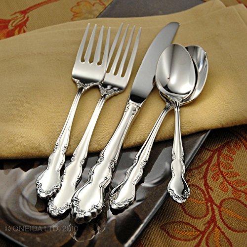 Oneida Dover 20 Piece Fine Flatware Set, Service for 4, 18/10 Stainless Steel