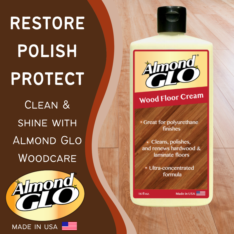 Almond Glo 2 Pack Wood Floor Cream, 16 oz