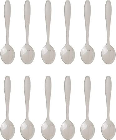 HIC Harold Import Co. Stainless Steel, Demi Spoon Set, Set of 12