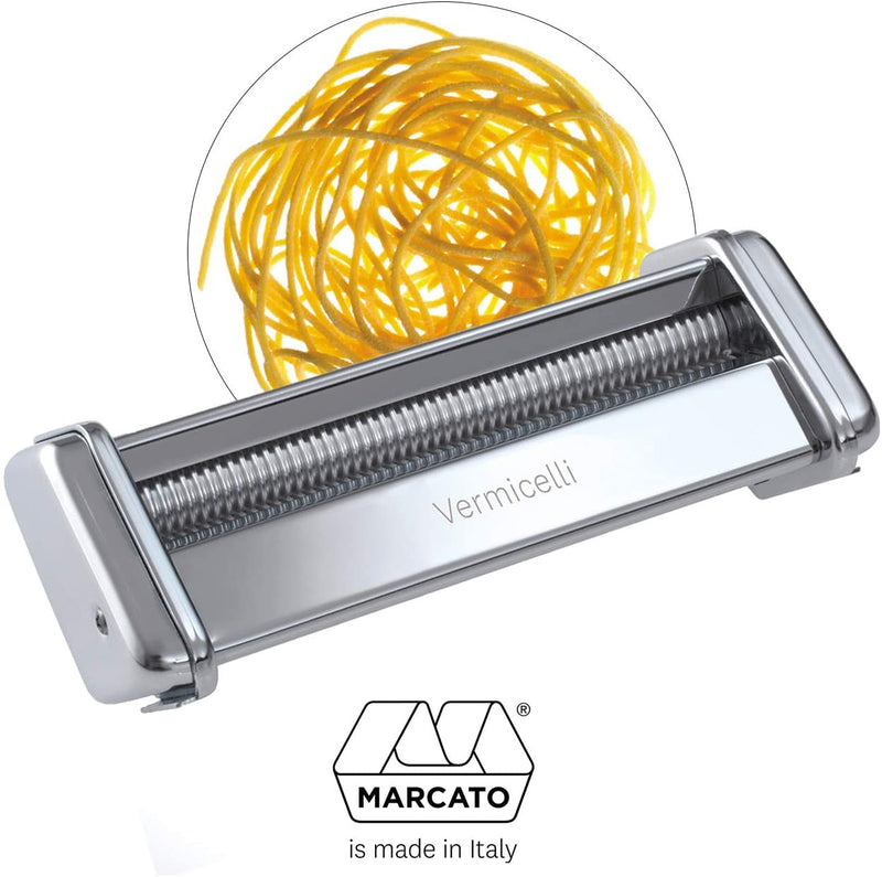 Marcato Vermicelli Cutter Attachment, Made in Italy, Works with Atlas 150 Pasta Machine, 7 x 2.75-Inches