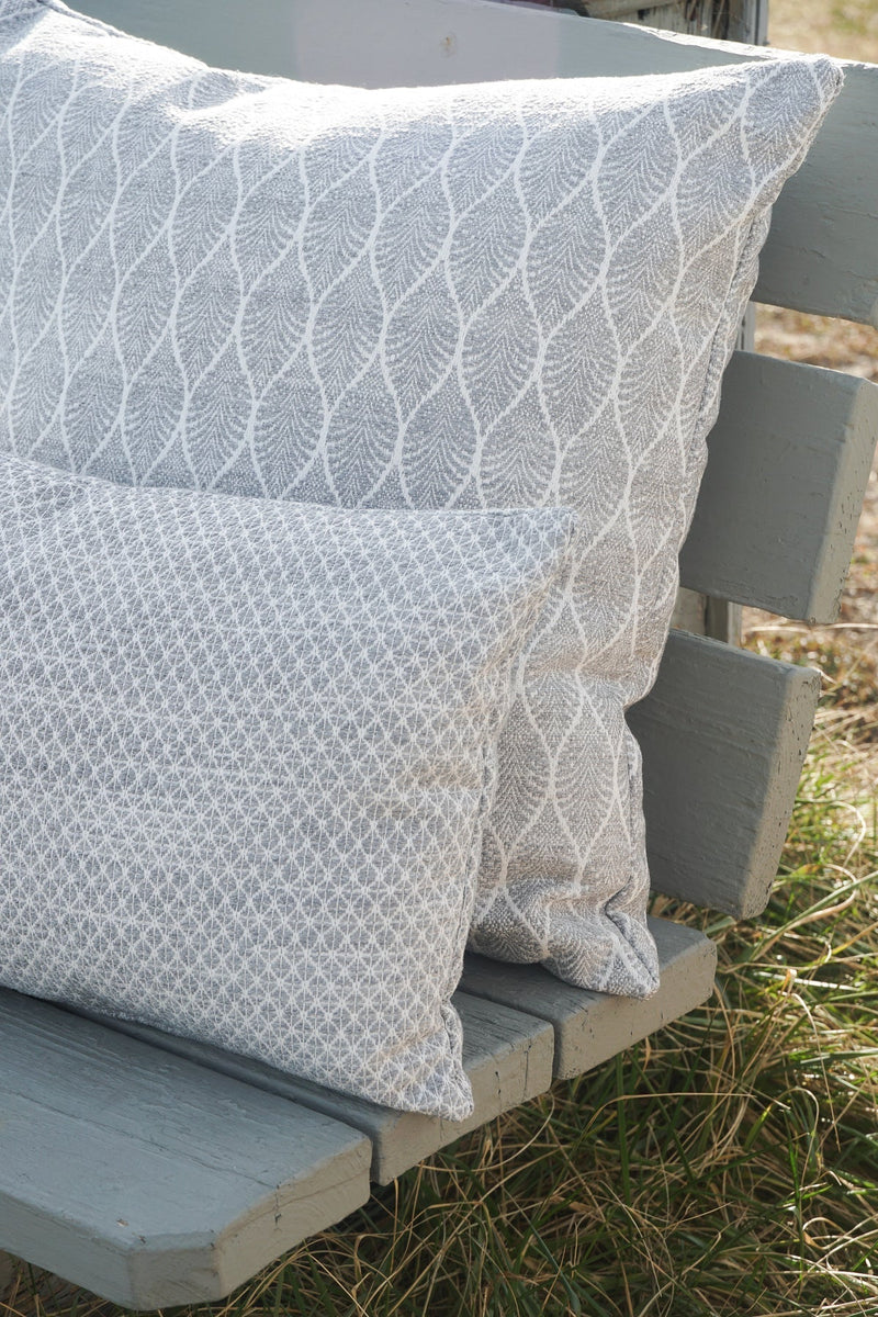 Coastal Breeze 24x24 Grey Outdoor Pillow