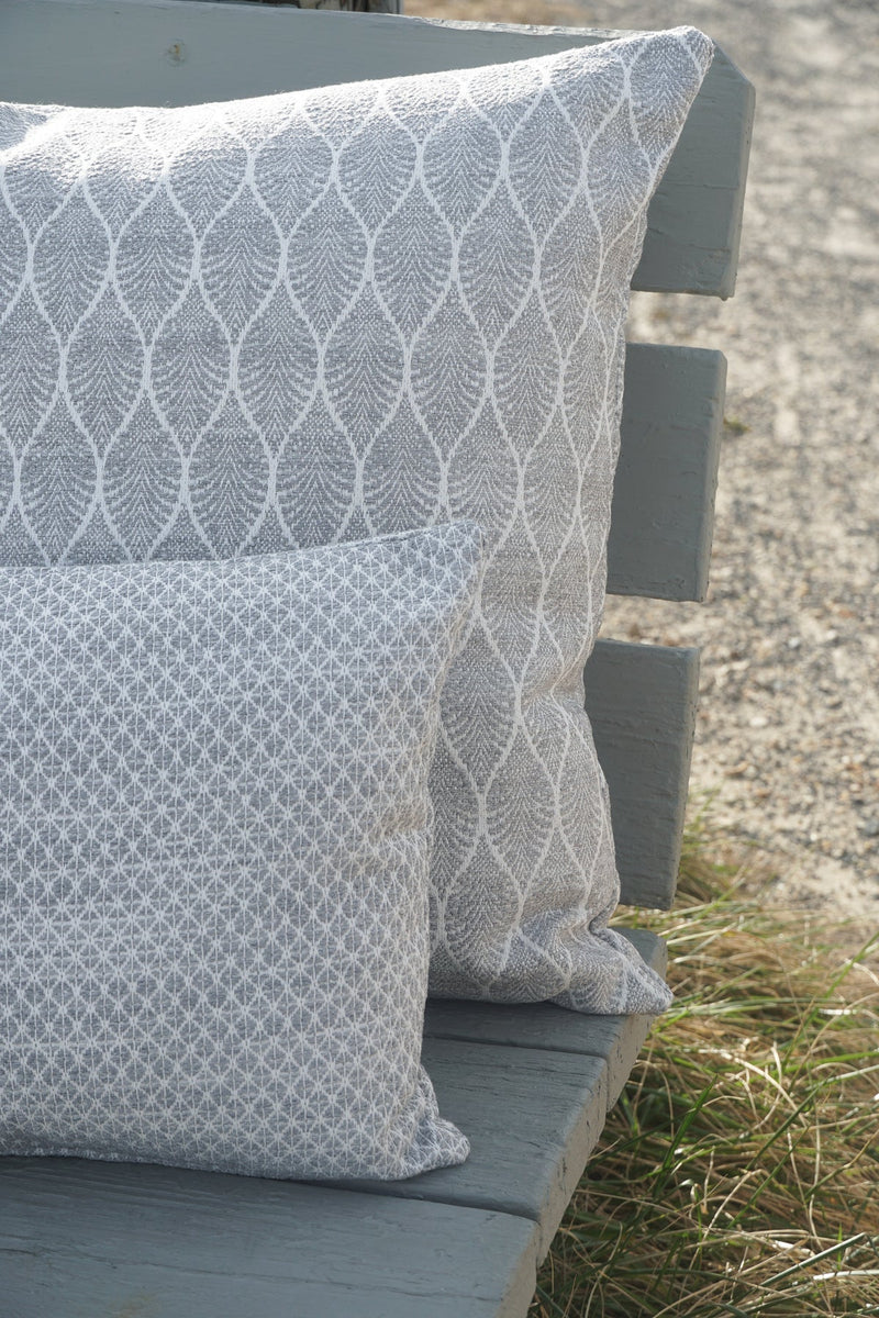 Summer Flora 20x20 Grey Outdoor Pillow