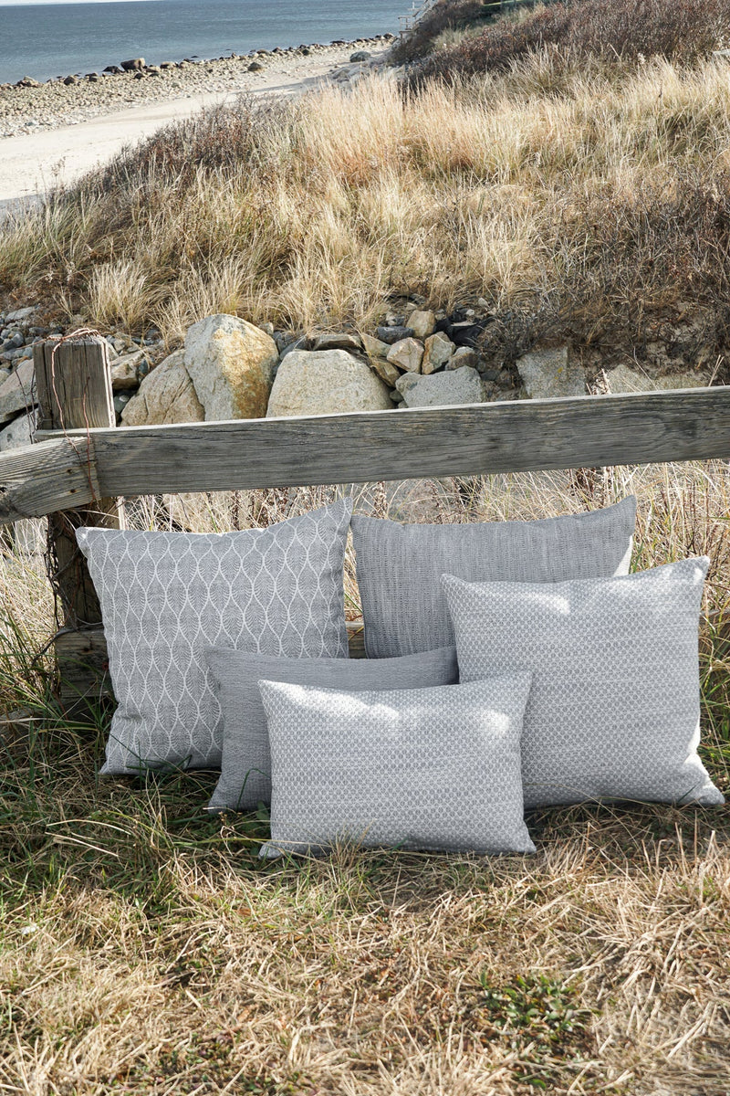 Summer Flora 20x20 Grey Outdoor Pillow