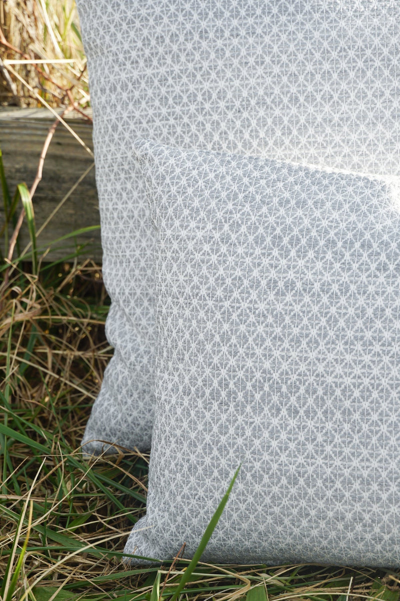 Coastal Breeze 24x24 Grey Outdoor Pillow