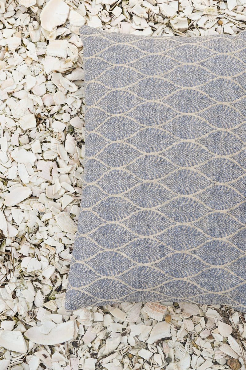 Summer Flora 24x24 Indigo Outdoor Pillow