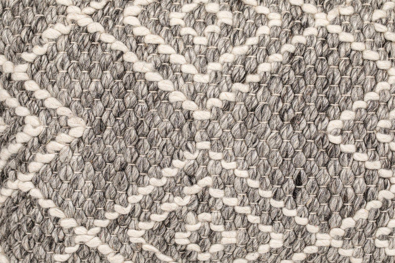 Handwoven Grey Diamond Pillow 20x20