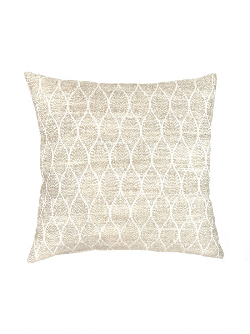 Summer Flora 24x24 Light Beige Outdoor Pillow