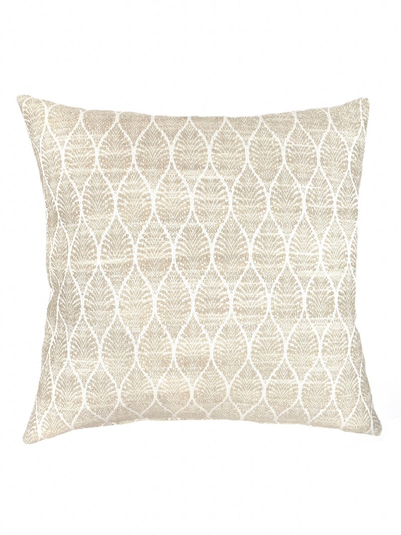 Summer Flora 24x24 Light Beige Outdoor Pillow