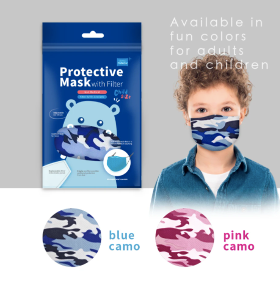 Grand Fusion Child Non-Medical Mask with Filter - 3 PACK