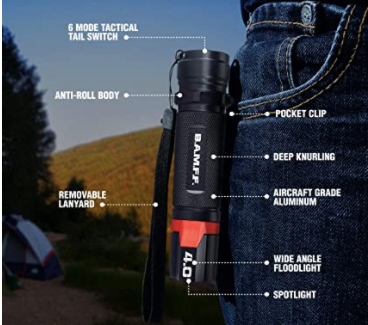 B.A.M.F.F. 4.0 - 400 Lumen Dual LED Flashlight
