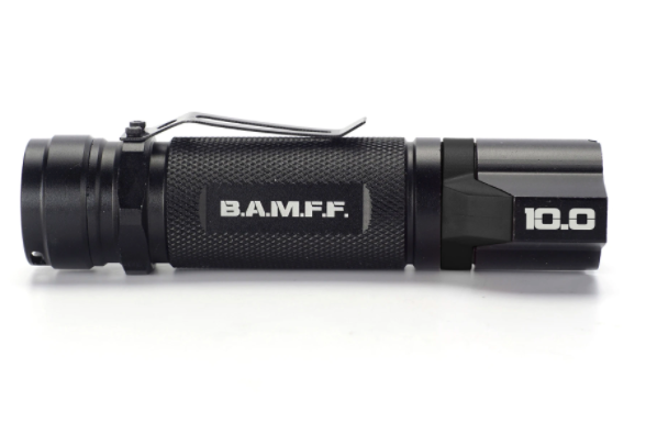 B.A.M.F.F. 10.0 | 1000 Lumen, Dual LED, Tactical Flashlight with Picatinny Mount