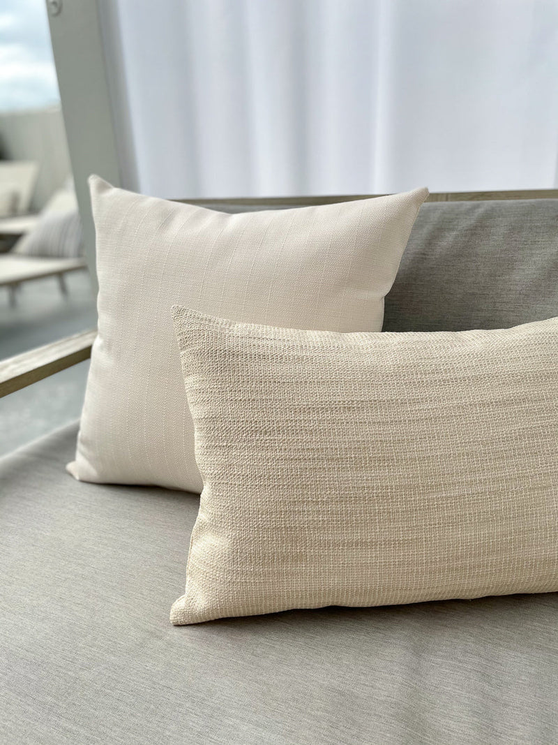 Summer Classic 20x20 White Outdoor Pillow