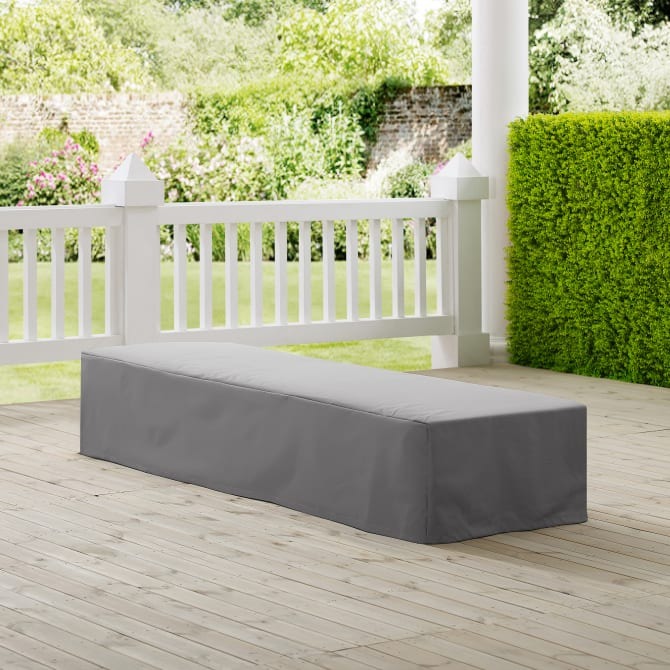 Crosley Furniture - Outdoor Chaise Lounge Furniture Cover Gray