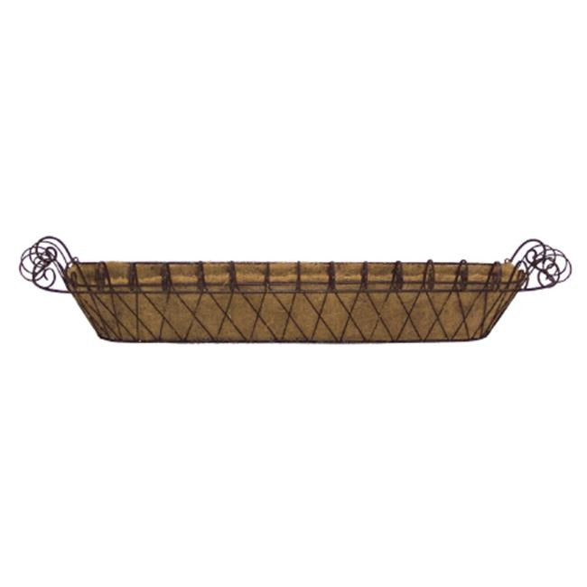 Deer Park D68 WB120X 11 In. X 46 In. Metal Large French Window Box With Coco Liner