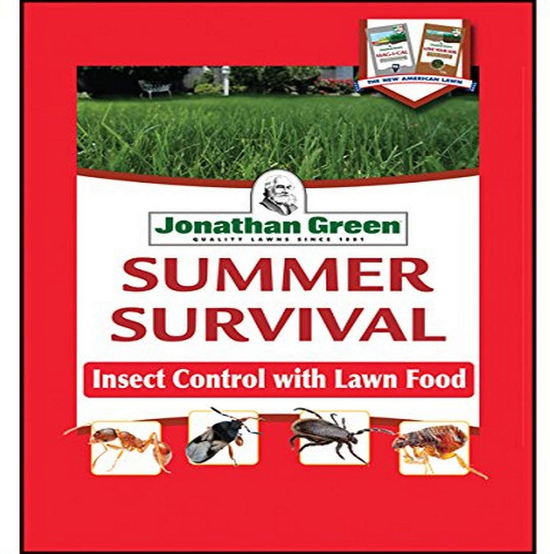 Jonathan Green 12015 Summer Survival Insect Control Plus Lawn Fertilizer, 13-0-3, 15M