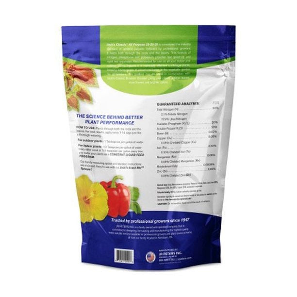 Jacks P19 52010 Water Soluble Plant Food White & Blue