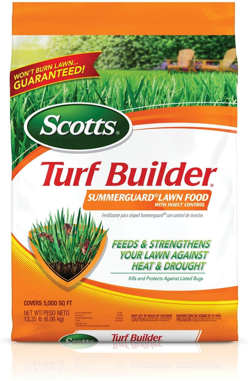 Scotts Turf Builder SummerGuard Lawn Food with Insect Control 13.35 lb, 5,000-sq ft