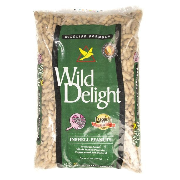 Wild Delight 379130 Inshell Peanut Wild Bird Barrier Food Bag, 13-Pound