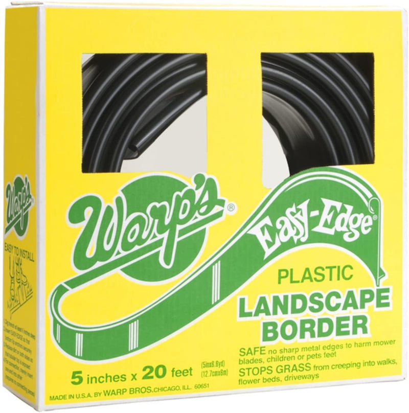 Warp Bros W15 LB5100B 5 in. x 100 ft. Easy-Edge Landscape Border - Black