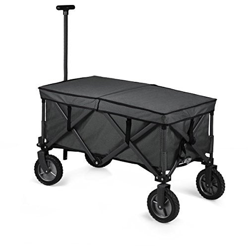 ONIVA - a Picnic Time brand Collapsible Adventure Wagon Elite, Black/Gray