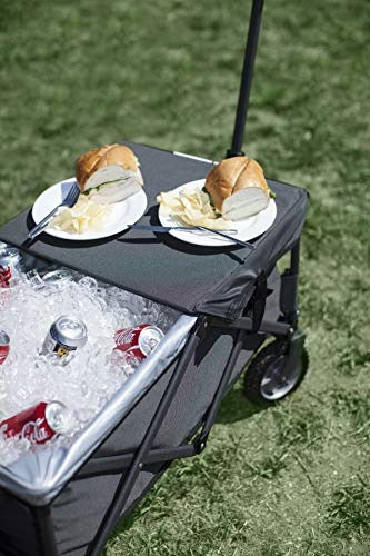 ONIVA - a Picnic Time brand Collapsible Adventure Wagon Elite, Black/Gray