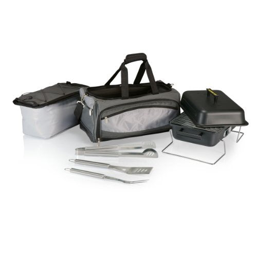 PICNIC TIME Outdoor Decorative Portable Buccaneer Portable Charcoal Grill Cooler Tote