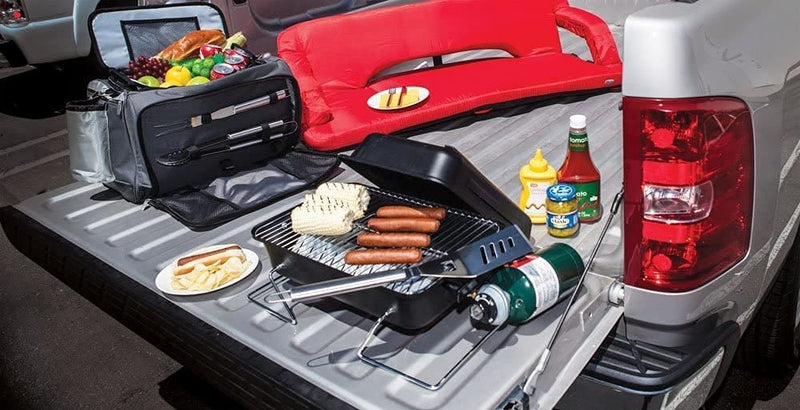 ONIVA - a Picnic Time Brand Vulcan All-In-One Tailgaiting Cooler/BBQ Set with Trolley