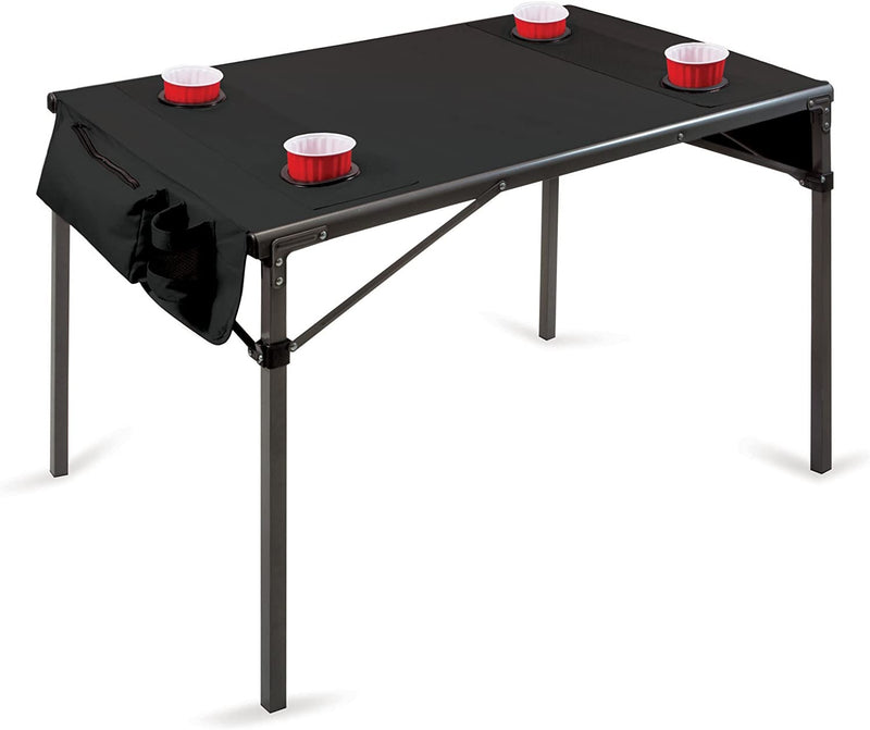 ONIVA - a Picnic Time Brand Portable Soft Top Travel Table, Black , 6 x 6 x 43