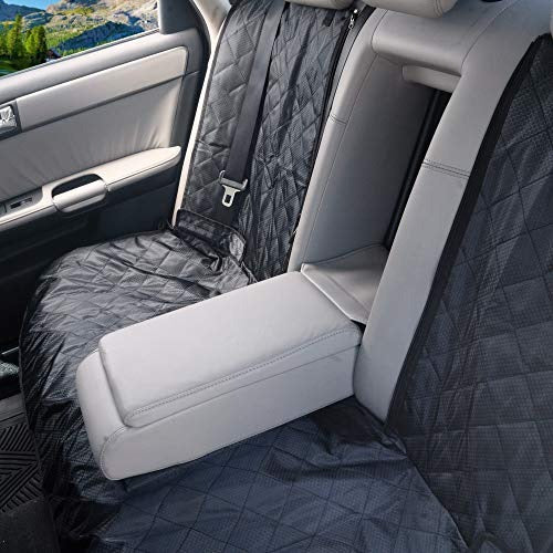 Wagan 6601 Road Ready Car Seat Protector Car Seat Cover Waterproof, Heavy-Duty and Nonslip Pet Car Seat Cover for Dogs with Large Size Fits for Cars, Trucks & SUVs, Black