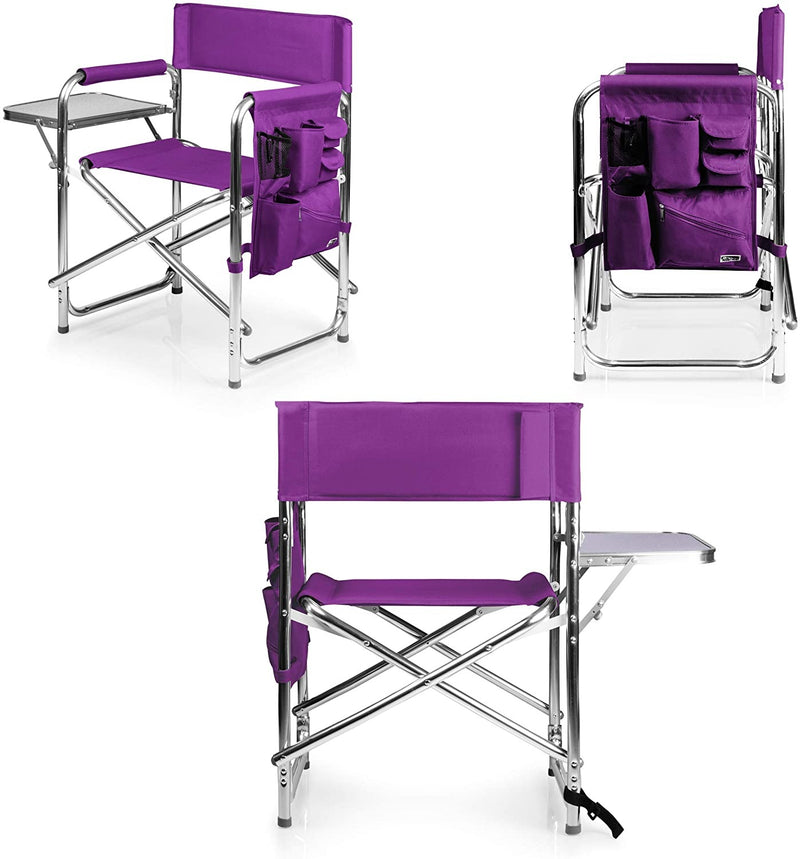ONIVA - a Picnic Time Brand Portable Folding Sports Chair, Purple , 33" x 5" x 21"