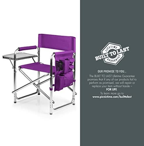 ONIVA - a Picnic Time Brand Portable Folding Sports Chair, Purple , 33" x 5" x 21"