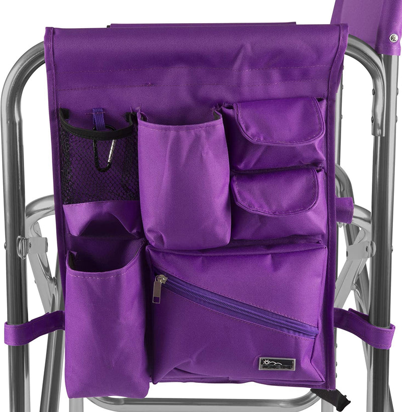 ONIVA - a Picnic Time Brand Portable Folding Sports Chair, Purple , 33" x 5" x 21"