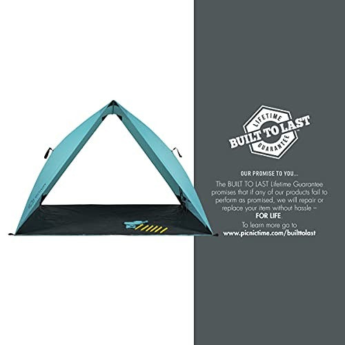 ONIVA - a Picnic Time brand ONIVA - A-Shade Beach Tent - Pop Up Tent - Beach Shade, (Aqua Blue)