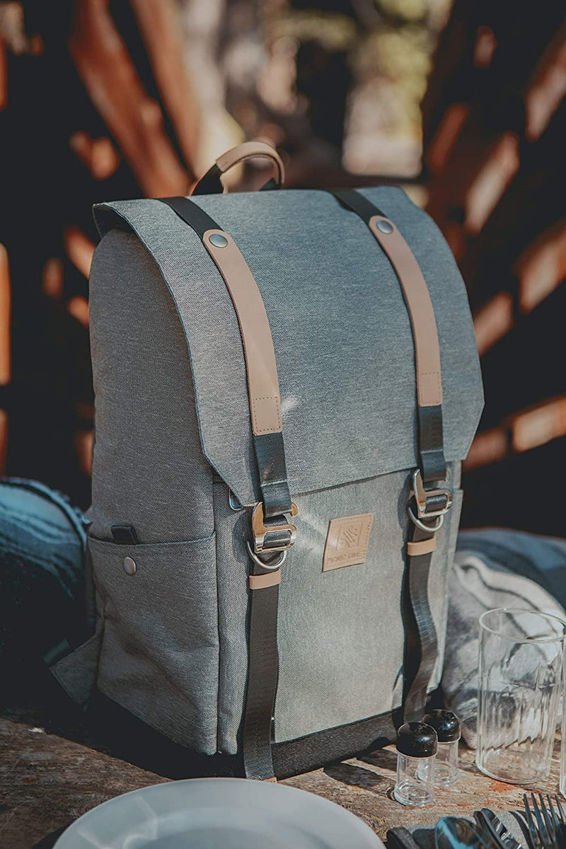 PICNIC TIME PT-Frontier Picnic Backpack, Heathered Gray