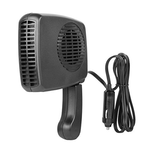 Wagan EL6311 12V Portable Fan/Defroster with Folding Handle, 1 Pack, Black