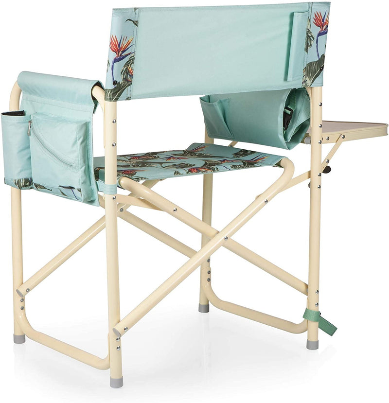 ONIVA - a Picnic Time brand Outdoor Directors Folding Chair, Tropical Foliage