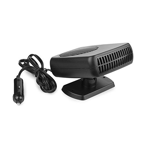 Wagan EL6311 12V Portable Fan/Defroster with Folding Handle, 1 Pack, Black