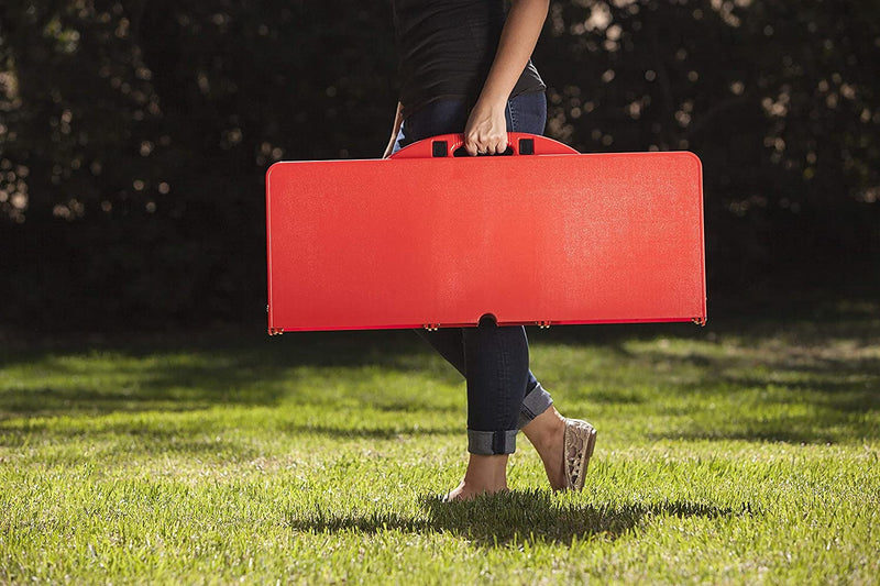 ONIVA - a Picnic Time Brand Portable Folding Picnic Table with Seating for 4, Red , 36.2" x 18" x 5.5"