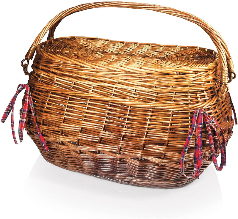 Picnic Time Highlander Bombay Picnic Basket with Deluxe Service for Four