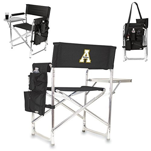 NCAA App State Mountaineers Sports Chair with Side Table - Beach Chair - Camp Chair for Adults