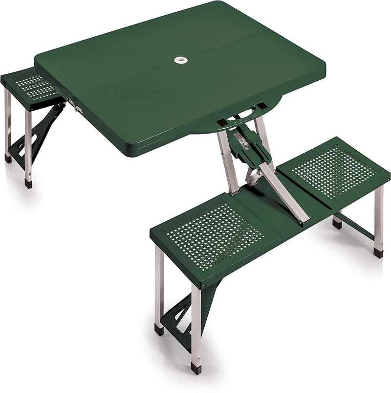 ONIVA - a Picnic Time Brand Portable Folding Picnic Table with Seating for 4, Green, 36 x 6 x 18