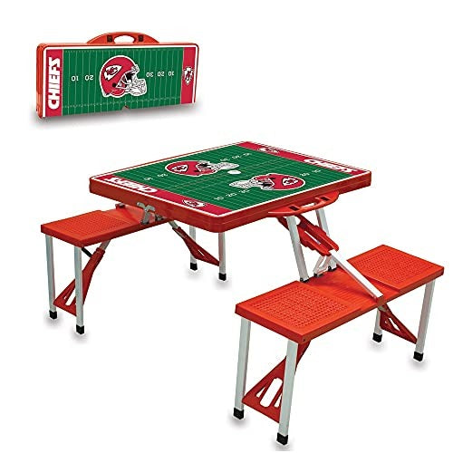 Kansas City Chiefs Picnic Table - Red