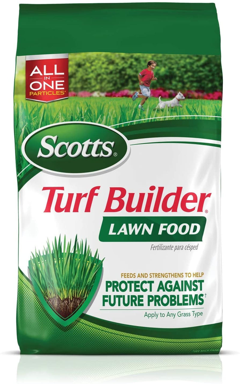 Scotts Turf Builder Lawn Food, 12.5 lb. - Lawn Fertilizer Feeds and Strengthens Grass to Protect Against Future Problems - Build Deep Roots - Apply to Any Grass Type - Covers 5,000 sq. ft.