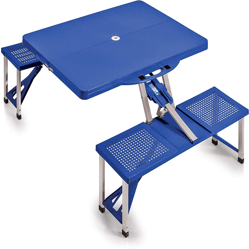 ONIVA - a Picnic Time Brand Portable Folding Picnic Table with Seating for 4, Blue, 36.2" x 18" x 5.5"