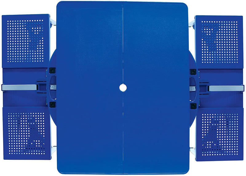 ONIVA - a Picnic Time Brand Portable Folding Picnic Table with Seating for 4, Blue, 36.2" x 18" x 5.5"