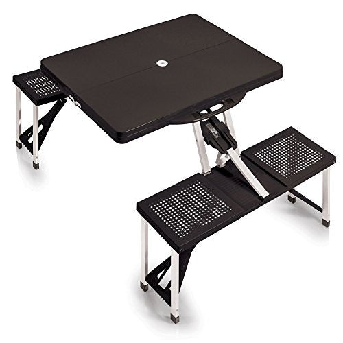 Nebraska Cornhuskers - Picnic Table Portable Folding Table with Seats, (Red)