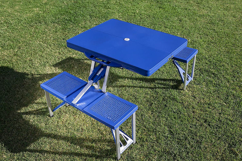 ONIVA - a Picnic Time Brand Portable Folding Picnic Table with Seating for 4, Blue, 36.2" x 18" x 5.5"